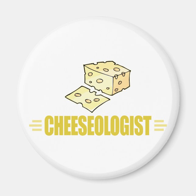 Aimant Drôle J'aime le fromage (Devant)
