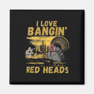 Aimant Drôle J'Aime Ngin' Red Heads Chasse saison Turquie