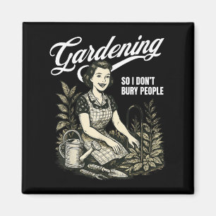 Aimant Drôle Jardinage Donc je ne fais pas de surenchère