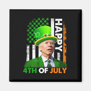 Aimant Drôle Joe Biden St Patricks Day Joyeux 4 Juillet