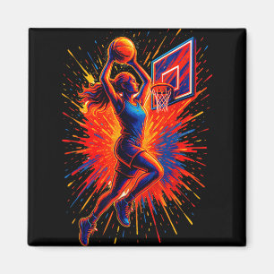Aimant Drôle joueur de basket-ball Lover Sports Team Tie