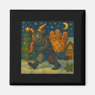 Aimant Drôle Krampus Pain d'épice Nuit Festif Effrayant H
