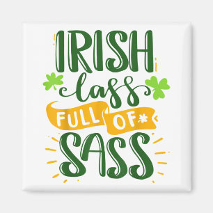 Aimant Drôle lass irlandais plein de sass Jour de la Sain