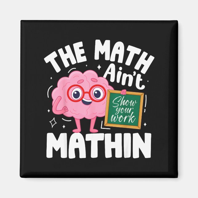 Aimant Drôle Les Maths C'est Pas Des Maths Mignon Montre  (Devant)