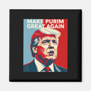 Aimant Drôle Make Purim Great Again Purim Costume Trump L