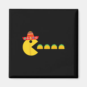 Aimant Drôle Manger Tacos Fiesta Cinco De Mayo Mexicaine 