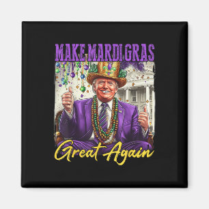 Aimant Drôle Mardi Gras Donald Trump Mardi Gras Américain