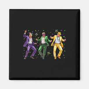 Aimant Drôle Masqué Trump Danse Mardi Gras New Orleans Ym