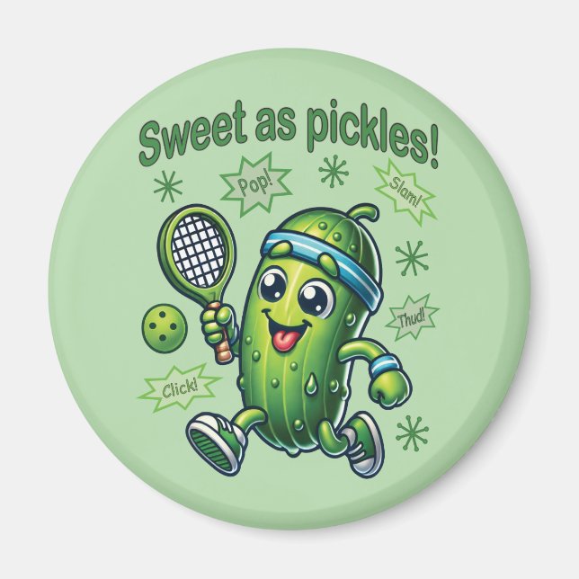Aimant Drôle mignon sucré comme chatons Pickleball (Devant)