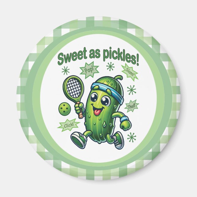 Aimant Drôle mignon sucré comme chatons Pickleball (Devant)