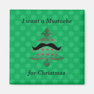 Aimant Drôle moustache cadeaux de Noël