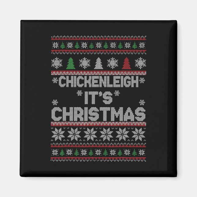 Aimant Drôle Noël Chickenleigh C'est Noël 1 (Devant)