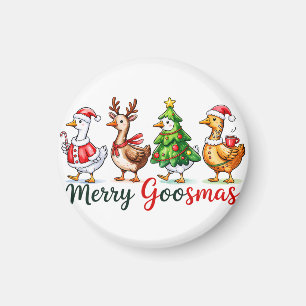 Aimant Drôle Noël Silly Goose