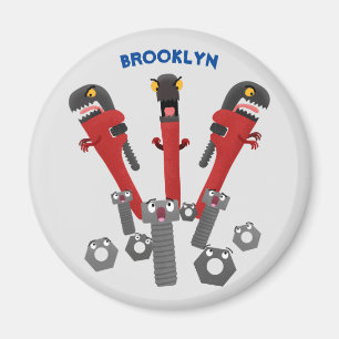 Aimant Drôle outil monstre de clé humour dessin animé