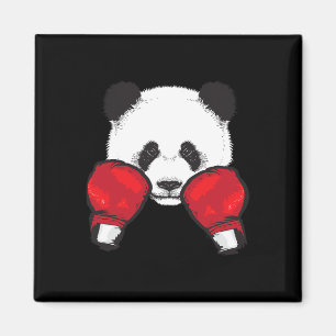 Aimant Drôle Panda Boxer Cool Amoureux des animaux Gants 