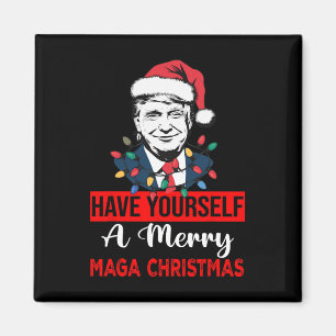 Aimant Drôle Père Noël Trump S'Est Joyeux Noël