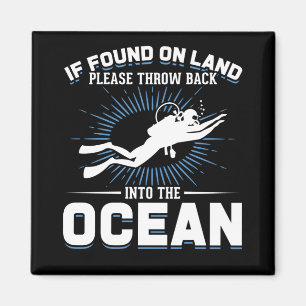 Aimant Drôle Plaisir Plongée Plongée sous-marine