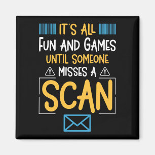 Aimant Drôle Postal Worker