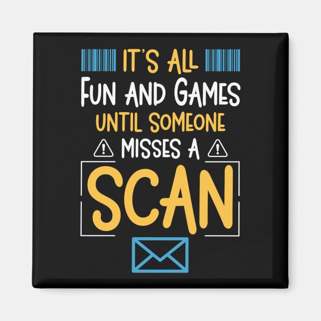 Aimant Drôle Postal Worker (Devant)