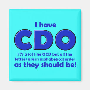 Aimant drôle pour réfrigérateur CDO TOC