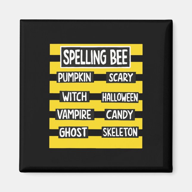 Aimant Drôle Pun Halloween Costume Pour Enseignants Ortho (Devant)