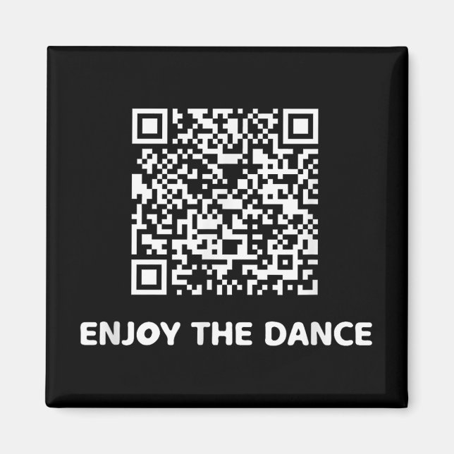 Aimant Drôle Qr Trump Danser Code interactif (Devant)
