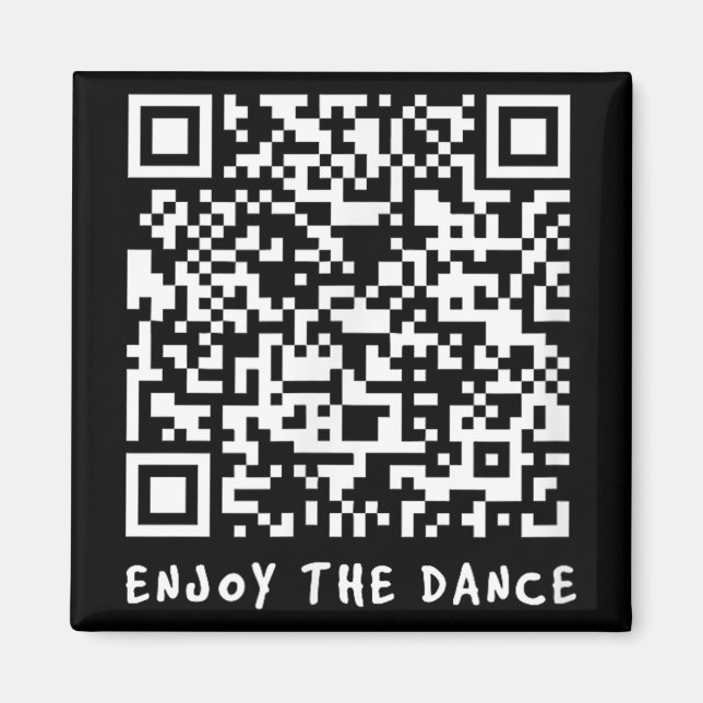 Aimant Drôle Qr Trump Danser Code interactif _1 (Devant)