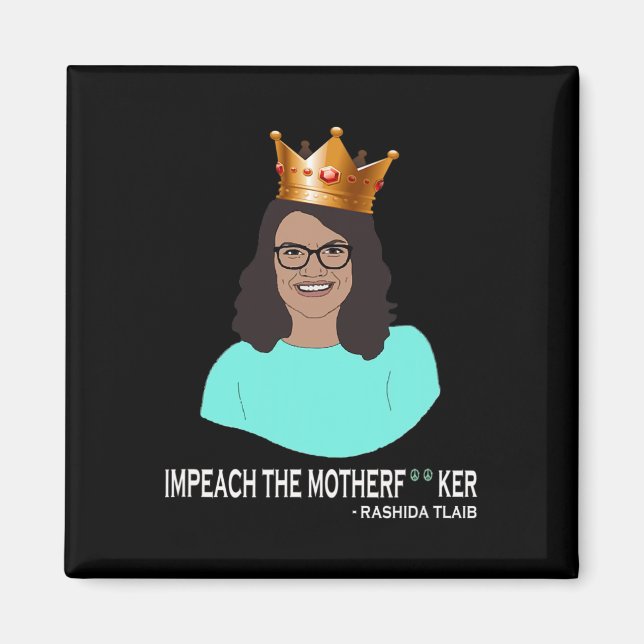 Aimant Drôle Rashida Tlaib - Impeach Trump  (Devant)