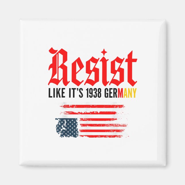 Aimant Drôle Résistez À La Citation Comme Son Allemagne D (Devant)