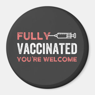 Aimant drôle, santé, pandémie, pro vaccin, science, qua