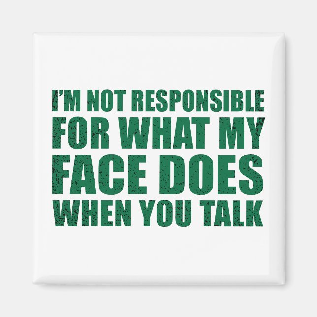 Aimant Drôle sarcastique citations sarcastique humour int (Devant)