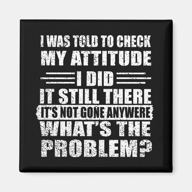 Aimant Drôle sarcastique citations sarcastique humour int (Devant)