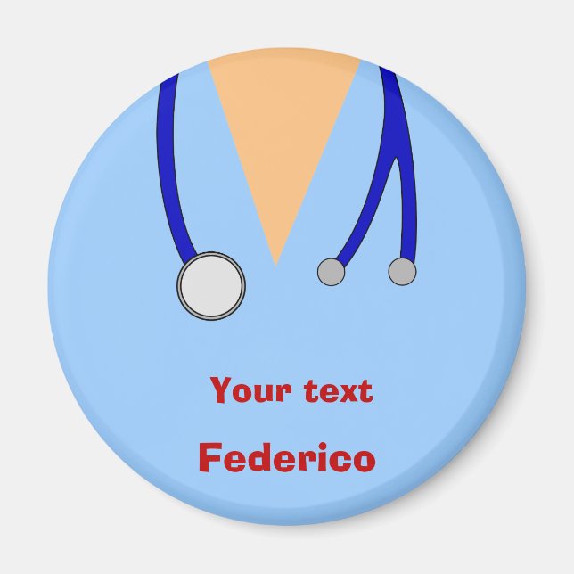 Aimant Drôle Scrubs Infirmières Conception Whimsical (Devant)