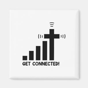 Aimant Drôle Se Connecter Jésus-Christ Foi Chrétienne I