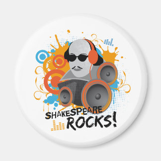 Aimant Drôle Shakespeare Slogan Cadeau "Shakespeare Rocks