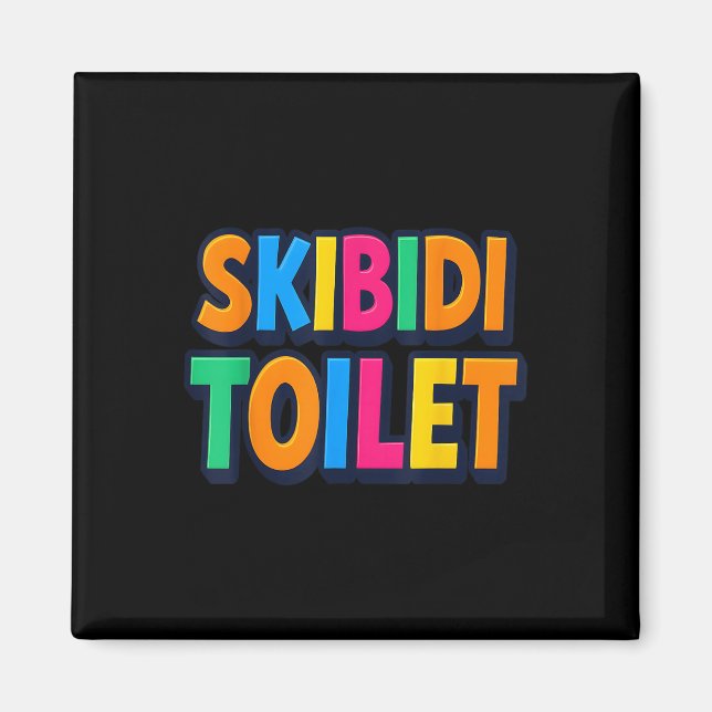 Aimant Drôle Skibidi Toilet (Devant)