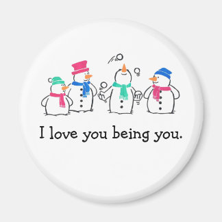Aimant Drôle Snowmen
