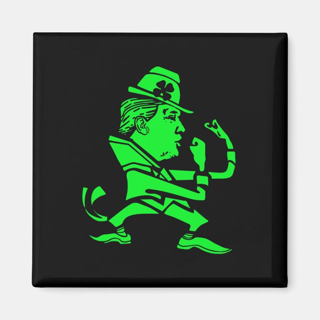 Aimant Drôle St. Patrick de Trump St. Patrick Day de Trum (Devant)