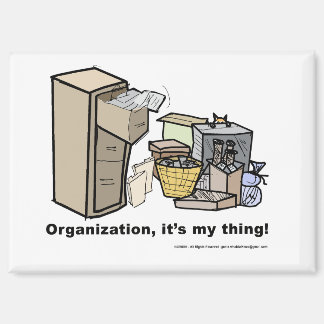 Aimant drôle sur l'organisation