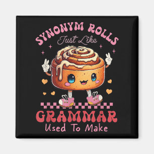 Aimant Drôle Synonyme Rolls Blague Cinnamon Rolls Grammar