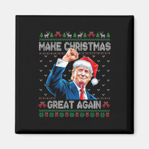 Aimant Drôle Trump 2024 Rendre Noël super à nouveau laid