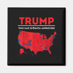 Aimant Drôle Trump Cette Carte Est Approuvée par Santa Sa
