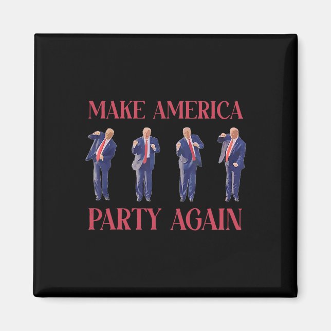 Aimant Drôle Trump Dancing (Devant)