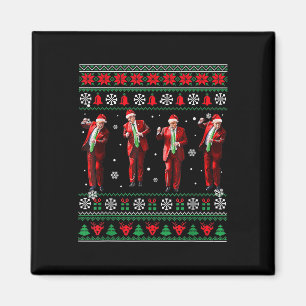 Aimant Drôle Trump Danse Santa Claus Noël Noël Noël Noël 