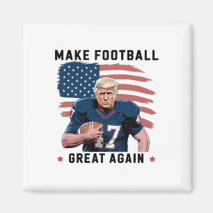 Aimant Drôle Trump Footll Rendre Footll Américain Génial
