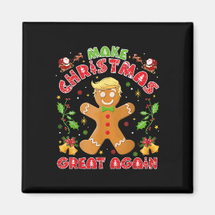 Aimant Drôle Trump Gingerbread Homme rendre Noël grand
