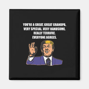 Aimant Drôle Trump Meilleur Grand-Père Jamais Tout Le Mon