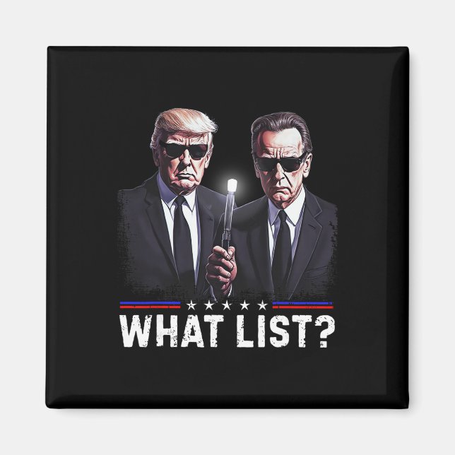 Aimant Drôle Trump Quelle Liste  (Devant)