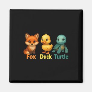Aimant Drôle Trump Subtil Renard Canard Tortue Mignon Ani
