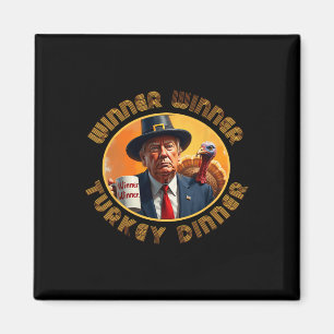 Aimant Drôle Trump Thanksgiving Winner Turkey Dinn